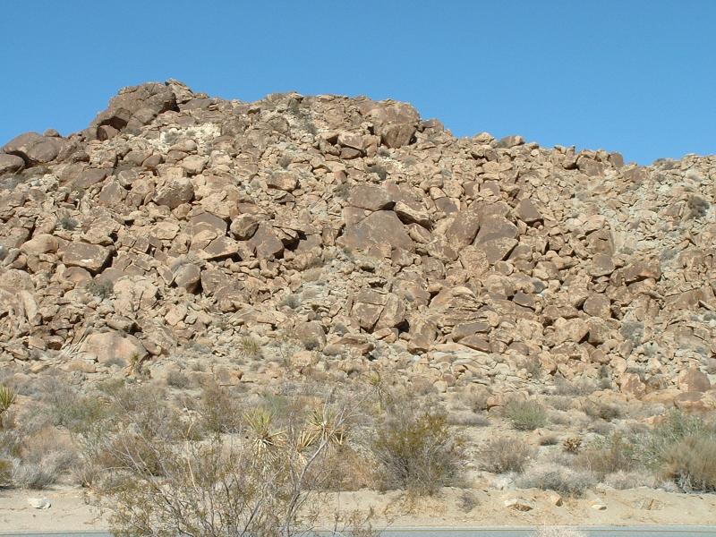 Rock hills at Pinto Basin, Joshua Tree National Park