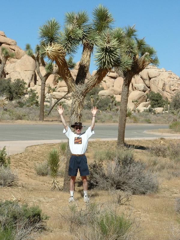 Rob doing an impression of a Joshua Tree ...
