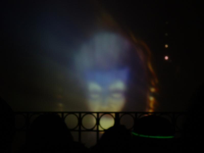 Image projected on water, Fantasmic! Disneyland
