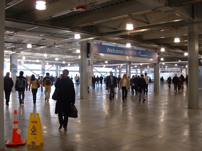 The newly restored subway/path terminal underneath the World Trade Centre, New York City