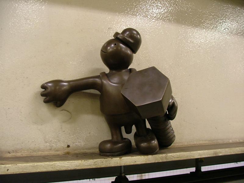 Character in the Union Square subway station, New York City