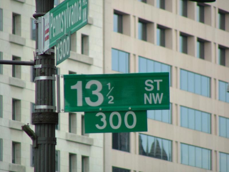 A Street sign in Washington DC
