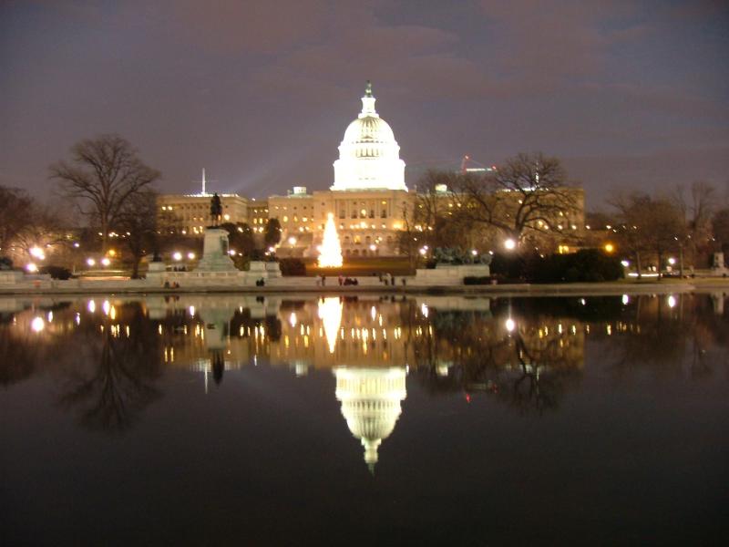 The Capitol Building and its reflection, Washington DC