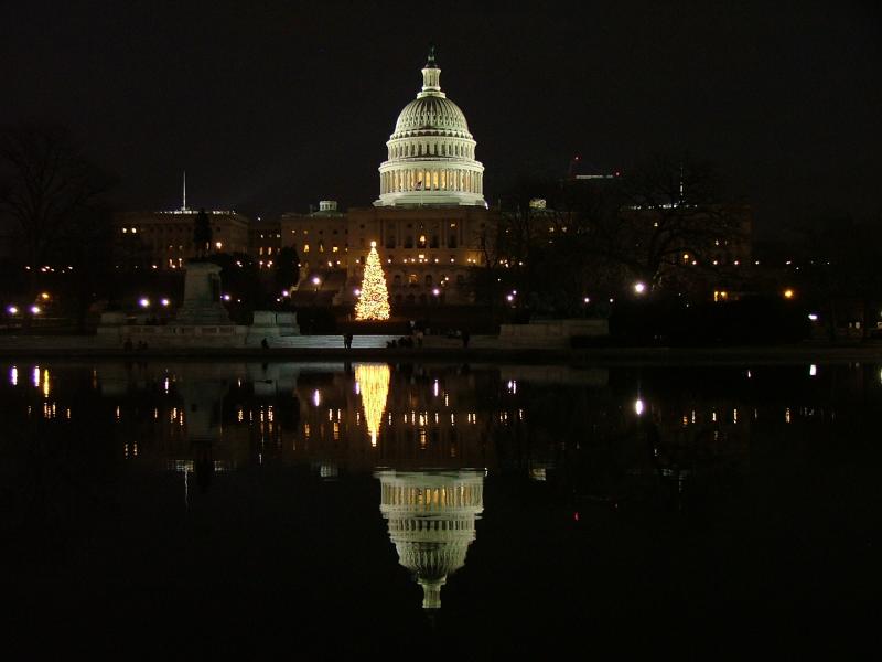 The Capitol Building and its reflection, Washington DC