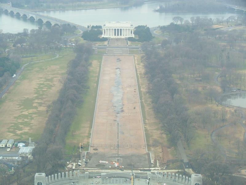 West view from Washington Monument, Washington DC