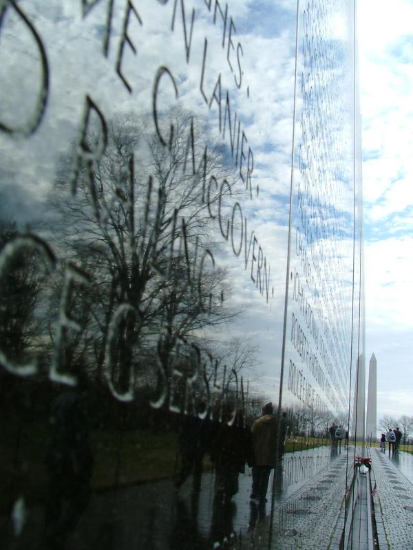 Vietnam War Memorial and Washington Monument, Washington DC