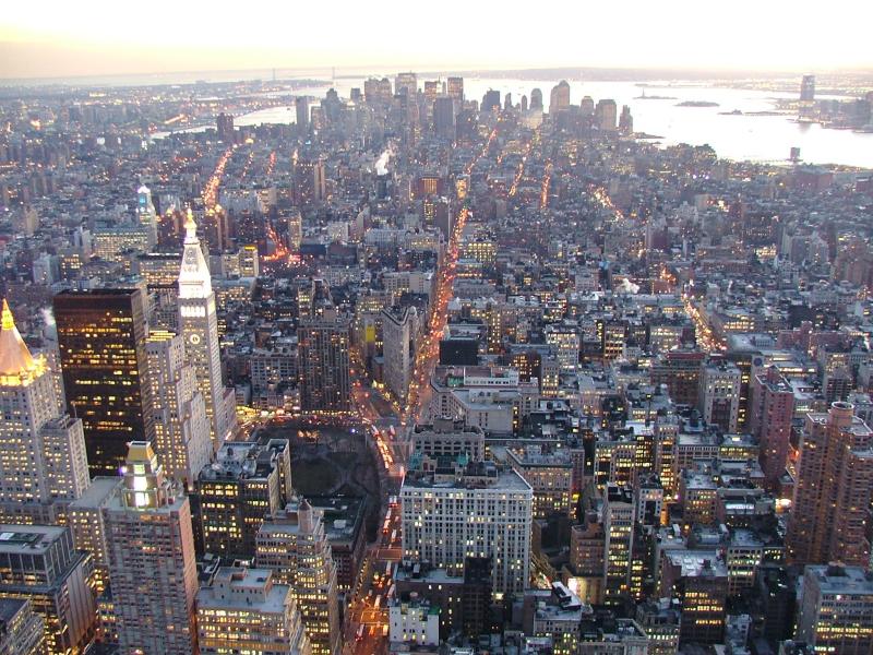 Views from The Empire State Building, New York City