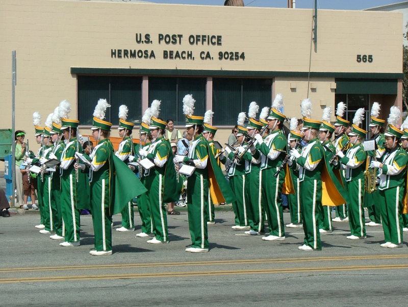 Mirra Costa High Band, Saint Patrick's Day Parade, Hermosa Beach, California