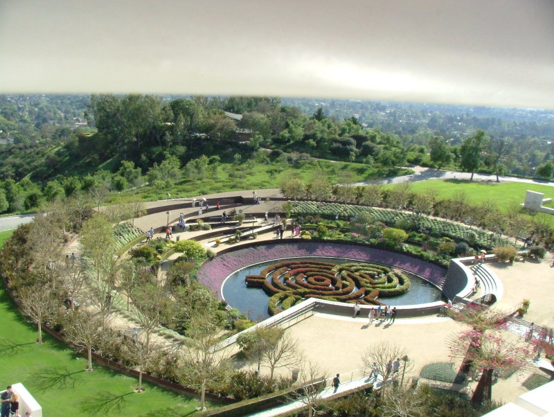 The garden and maze, The Getty Center, California