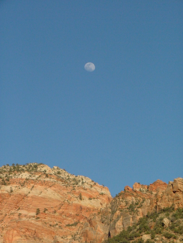Rising Moon, outside Zion National Park, Utah