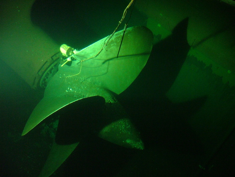 The propeller, The Queen Mary, Long Beach, California