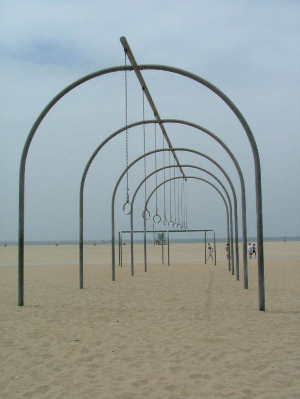 Rings at Muscle Beach, Santa Monica, California