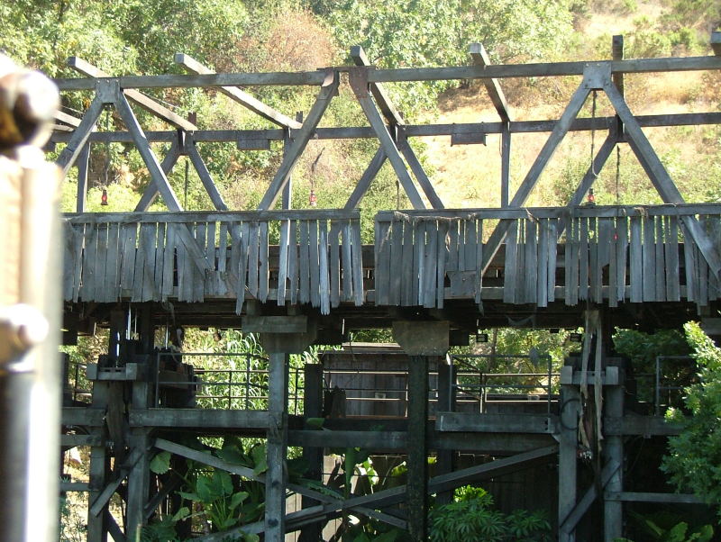 Old bridge on the Backlot Studio Tour, Universal Studios, Hollywood, California