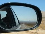 The Desert through the side mirror