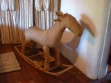 A rocking horse in the Rios-Caledonia Adobe.