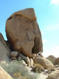 Rob 'trapped' in some rocks in The Joshua Tree National Park