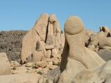 Interesting shaped rock formations in The Joshua Tree National Park