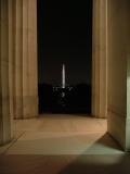 The Washington Monument from the Lincoln Memorial, Washington DC