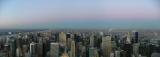 Panoramic North view from Empire State Building, New York City