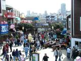 The crowd at Pier 39, Jo & Frances in San Francisco, California