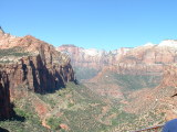 View of the valley from the Overlook Trail, Zion National Park, Utah