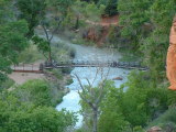 View of The Virgin from Middle Emerald Pool Trail, River Zion National Park, Utah