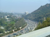 The 405 on the way back from The Getty Center, California