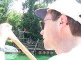 Rob paddling around Tom Sawyer's Island, Disneyland, Anaheim, California