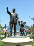Walt and Mickey, with the Castle in the background, Disneyland, Anaheim, California