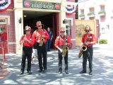 Some entertainment by the Disneyland fire department, Disneyland, Anaheim, California